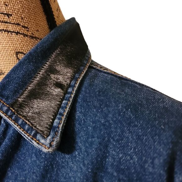 Streets Ahead Animal Print Design Denim Button Down Jacket Size M - Picture 8 of 10